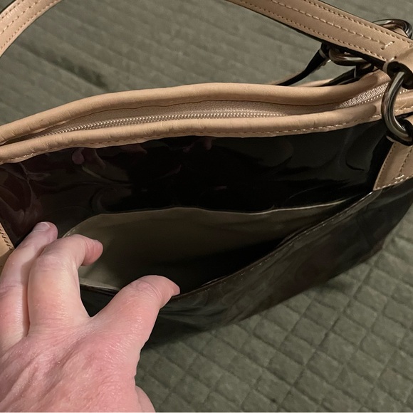 Coach Peyton Embossed Signature C Patent Leather Tote Bag - Picture 4 of 7